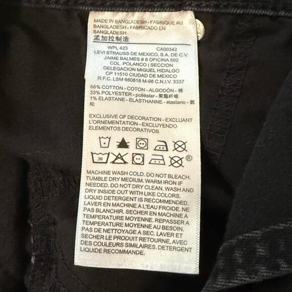 Levi's Black Denizen Jean Overalls Jumpsuit Women's Small Slim Ankle Crop - Picture 6 of 12